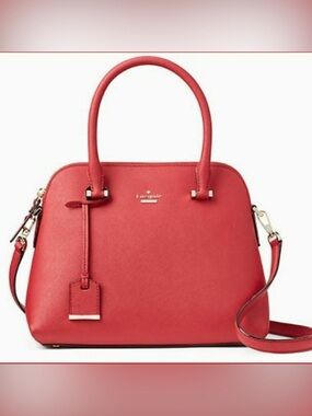 kate spade red satchel handbag